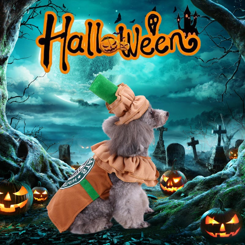 Coppthinktu Latte Coffee Dog Costume - Dog Halloween Costume Pet Cosplay Clothes for Small Medium Dogs Puppies Cats for Christmas Birthday Party Photo Props Dress up Accessories Parade Halloween Decorations - Image 5